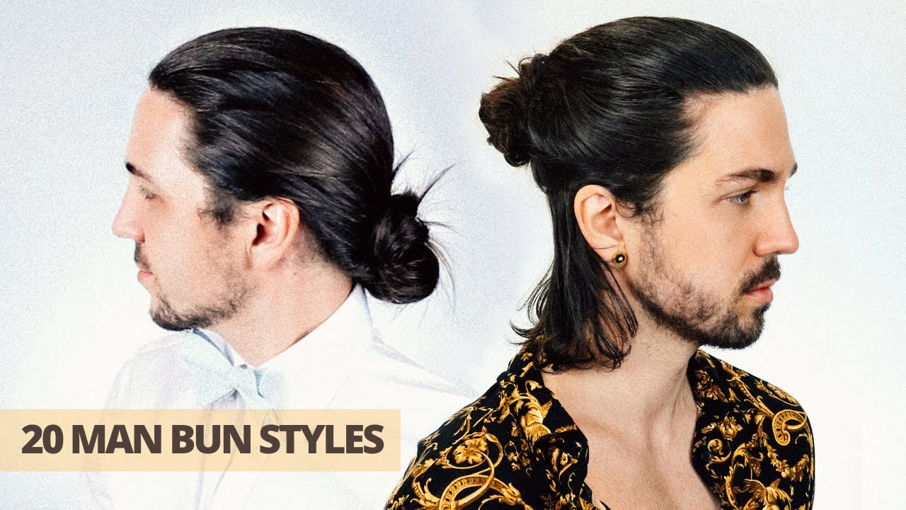 My FAVOURITE Hairstyle For Men | How to do the Man Bun - YouTube